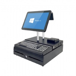 Black color supermarket EPOS solutions all in one POS