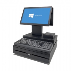Supermarket dual screen POS billing systems